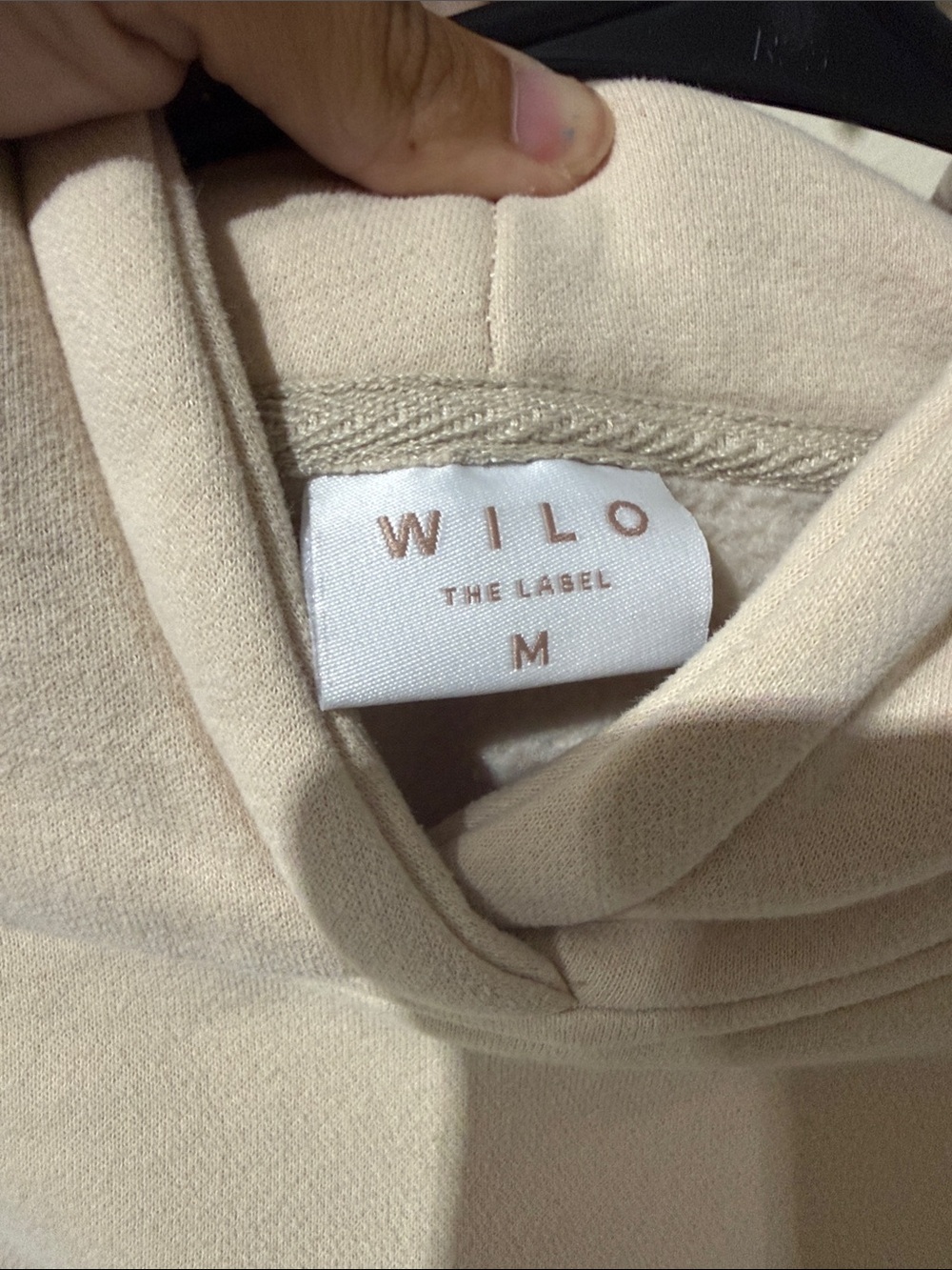 Wilo the Label Allsport Outdoors Inspirational Cream Graphic Oversized Hoodie - Picture 6 of 6